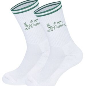 Christmas Socks 2025 | Elegant Dark Green and White Winter Socks